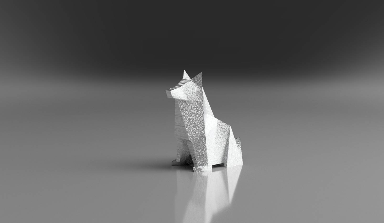 折り紙の犬オブジェ